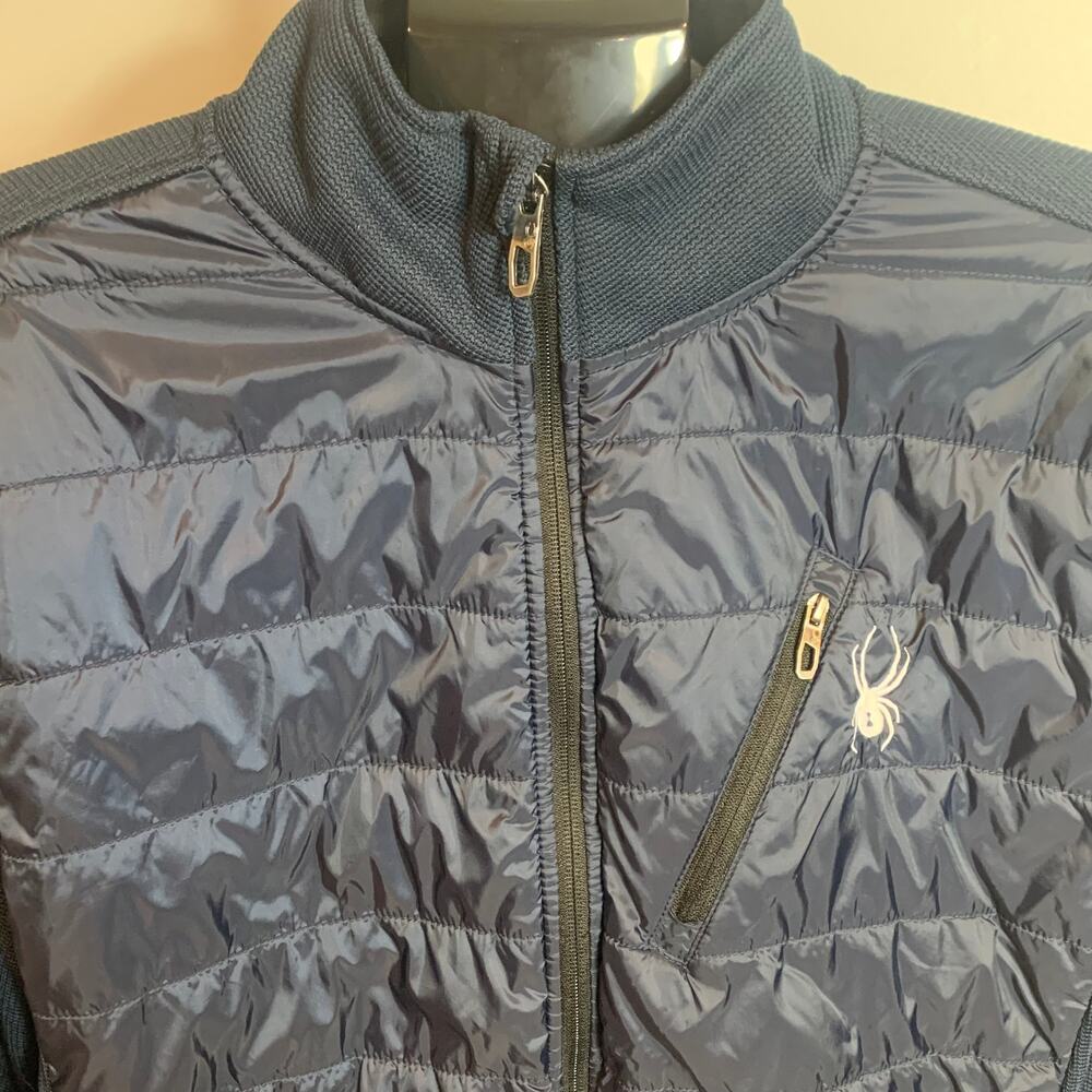 Spyder - Men's Navy Puffer Jacket Lightweight and Warm Large - Picture 12 of 12